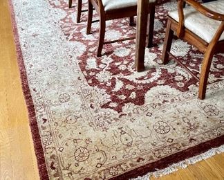 Hand knotted 100% wool rug
9 x 12