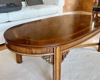 Lane oval coffee table