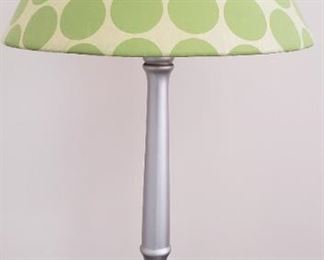 Accent Lamp with Polka Dot Lampshade