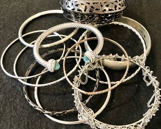 Assorted bangle bracelets