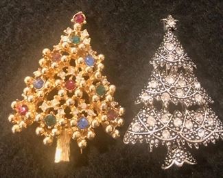 Christmas tree pins. Just in time for the holidays 