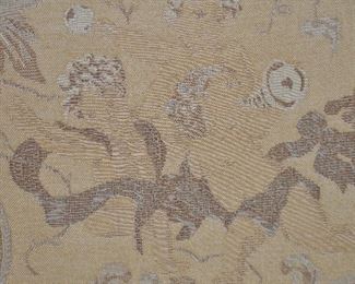 Close-up of the Lovely Upholstery Cherubs Fabric