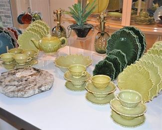 Fabulous Selection of Westfield Dinner Ware and a Lazy Susan by Metamora Stone Works