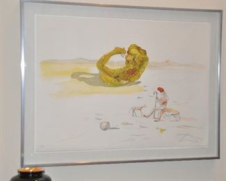 "Desert Watch From Time" By Salvador Dali, Artist Proof Pencil Signed, 34" x 26"