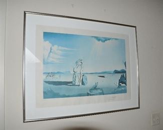 Les Betes Sauvages dan le Desert, 1975 Artist Proof Lithograph by  Salvador Dali, Spanish, 1904-1989, Framed 39" x 30"