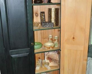 Great Storage Inside the Cabinet Displaying More Home Decor as well as West Coast Pottery!