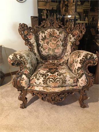 Basista Rococo Revival Arm Chair 