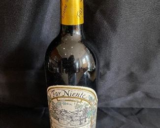 Bottle of Far Niente wine dated 1998
