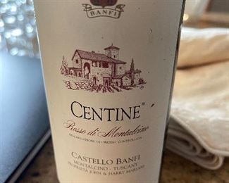 Bottle of Centine wine dated 1993