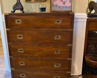 Vintage Thomasville campaign chest of drawers 