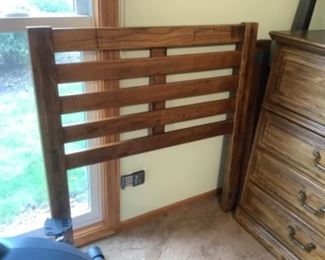 Twin headboard to set..has rails and frame…$40