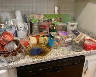 Bakewear items…measuring cups, paper cups, etc