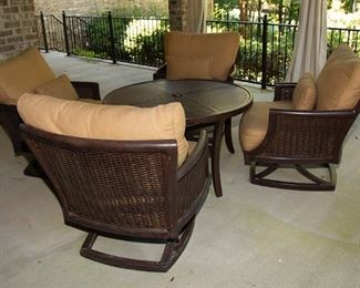 405 Castelle 4 Chairs and Coffee Table 600.00
