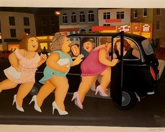 Beryl Cooke lithograph "Taxi" Artist Proof