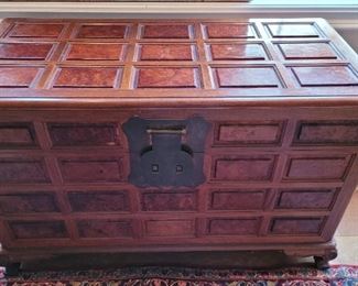 Asian style blanket chest