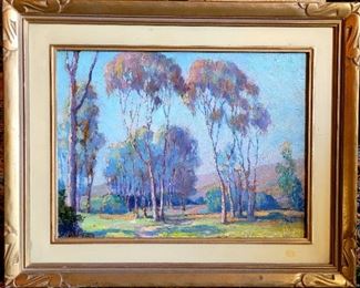 Earl Lore oil painting.  "California  Eucalyptus "  