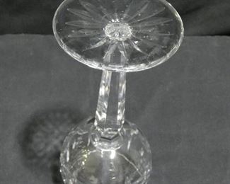 Waterford (Signed) Kylemore Pattern Crystal Hock Wine Glasses with Criss Cross and Vertical Cut Irish Crystal
