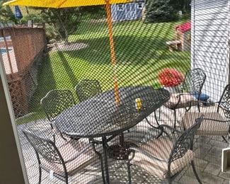 Outstanding Wrought Iron patio set