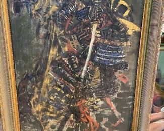 Old Japanese Oil on Canvas