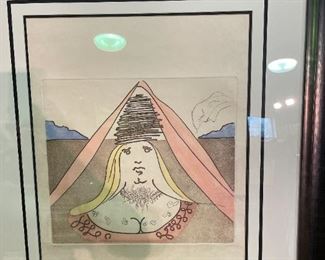 Salvador Dali Etching