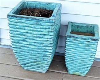 Ceramic outdoor planters