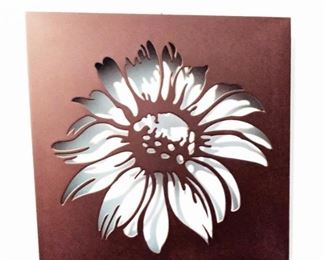 One of a set of three cutout wooden wall plaques