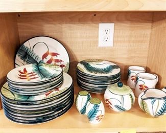 Unusual set of dishware