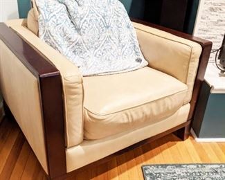 Matching leather chair
