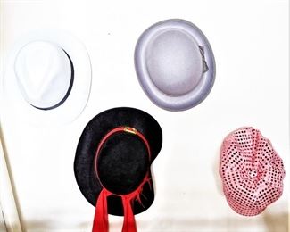 Some of the hats available for costumes or for everyday wear