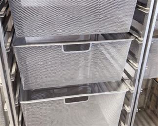 One of several mesh drawer organizers