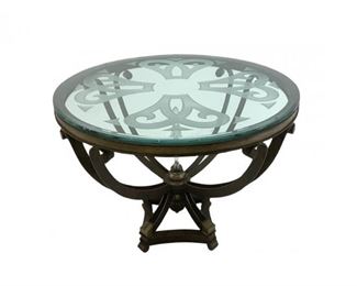 An Ornate Etched Glass Center Hall Table
Lot #: 1