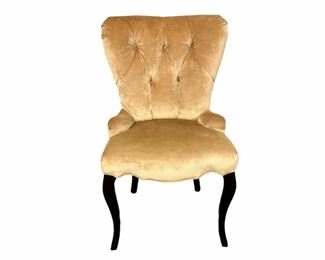 Barbara Barry For Baker Furniture Gold Velvet Accent Chair
Lot #: 10