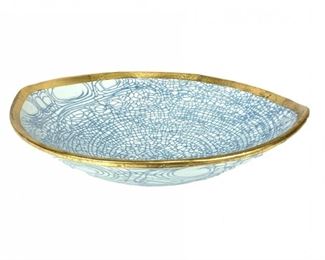 Ceramiche Artistiche Giglio Blue & White Bowl With Gold Rim
Lot #: 16