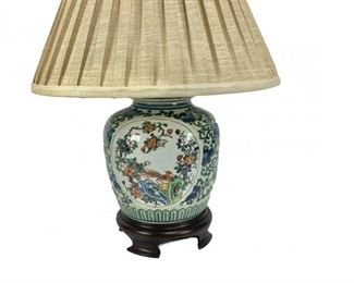 A Floral Ginger Jar Lamp
Lot #: 33