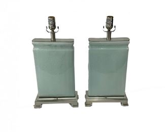 A Pair Of Crackle Glaze Lamps
Lot #: 49