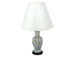 A Floral And Bird Decorated Lamp
Lot #: 52