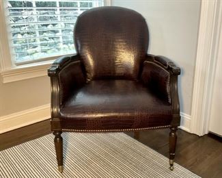 Alligator Leather Arm Chair
Lot #: 62