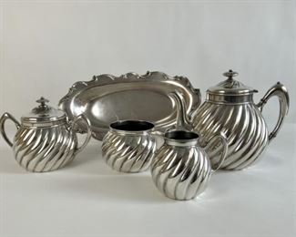 Silverplate Service And A Tray (5 Pc.)
Lot #: 74
