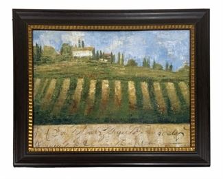 A Chateau And Vineyard Oil On Board, Signed
Lot #: 73
