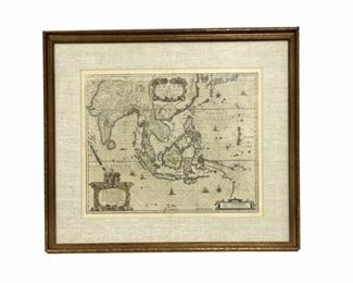 Vintage Framed Map, India
Lot #: 87