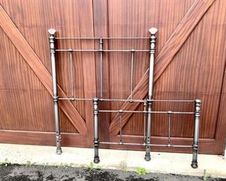 Brushed Metal Twin Bed
Lot #: 95