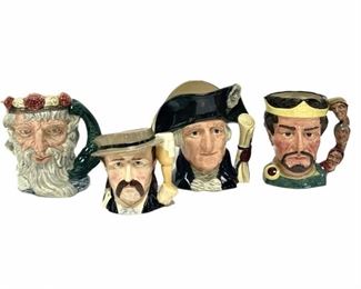 Four Large Royal Doulton Toby Jugs
Lot #: 99