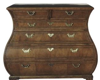 Walnut Bombe Chest By Baker
Lot #: 110