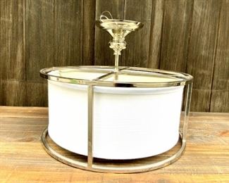 Modern Ceiling Mount Drum Light Fixture
Lot #: 115