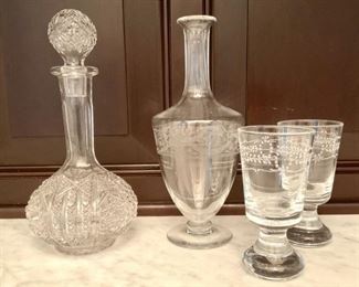 Vintage Imperial Glass Decanter, An Etched Decanter And More
Lot #: 119