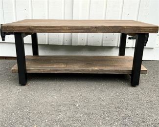 Faux Rustic Wood & Metal Coffee Table
Lot #: 143