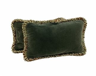 A Pair Of Green Velvet Pillows
Lot #: 154