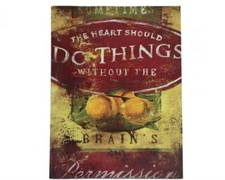 Brains Permission Canvas Art
Lot #: 162