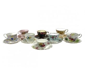 A Collection Of 8 Assorted English Tea Cups And Saucers
Lot #: 168