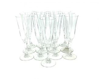 A Set Of 13 Crystal Champagne Flutes
Lot #: 184